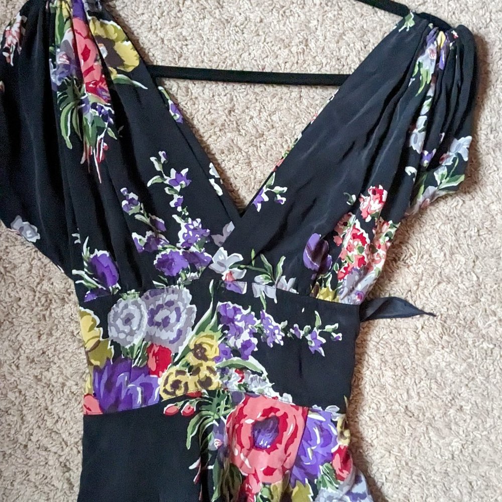 Trashy diva Candice Gwinn vintage silk floral top